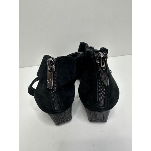 Donald Pliner Sandals Womens Size 6.5 Black Vela Suede Open Toe Shoes - Picture 10 of 11